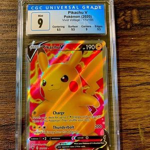 Pokémon Pikachu V Graded Card